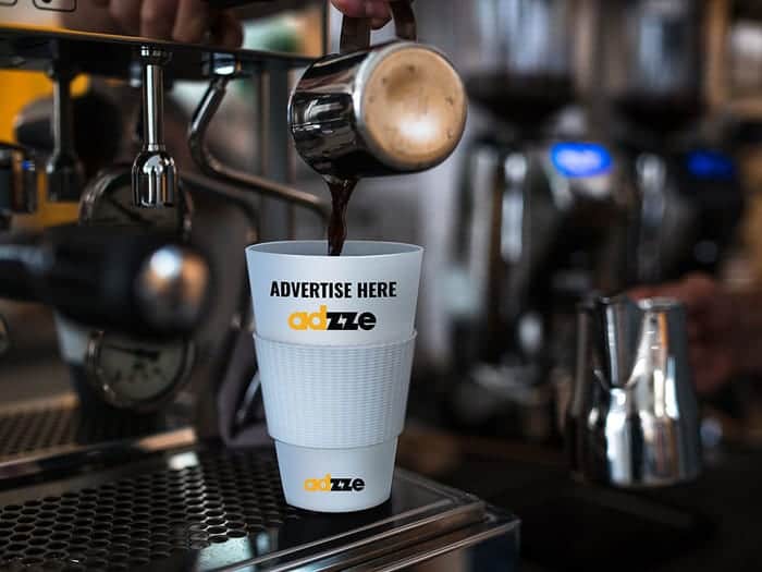 Advertising on Coffee Sleeve