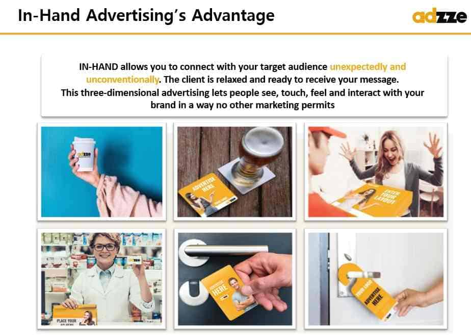 In-the-Hand Advertising