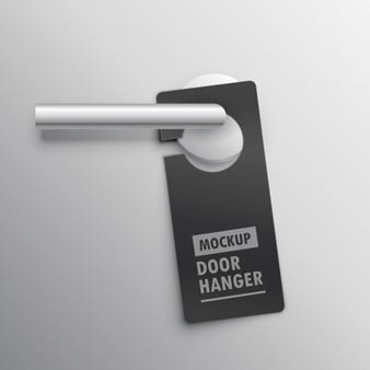 door hanging flyer