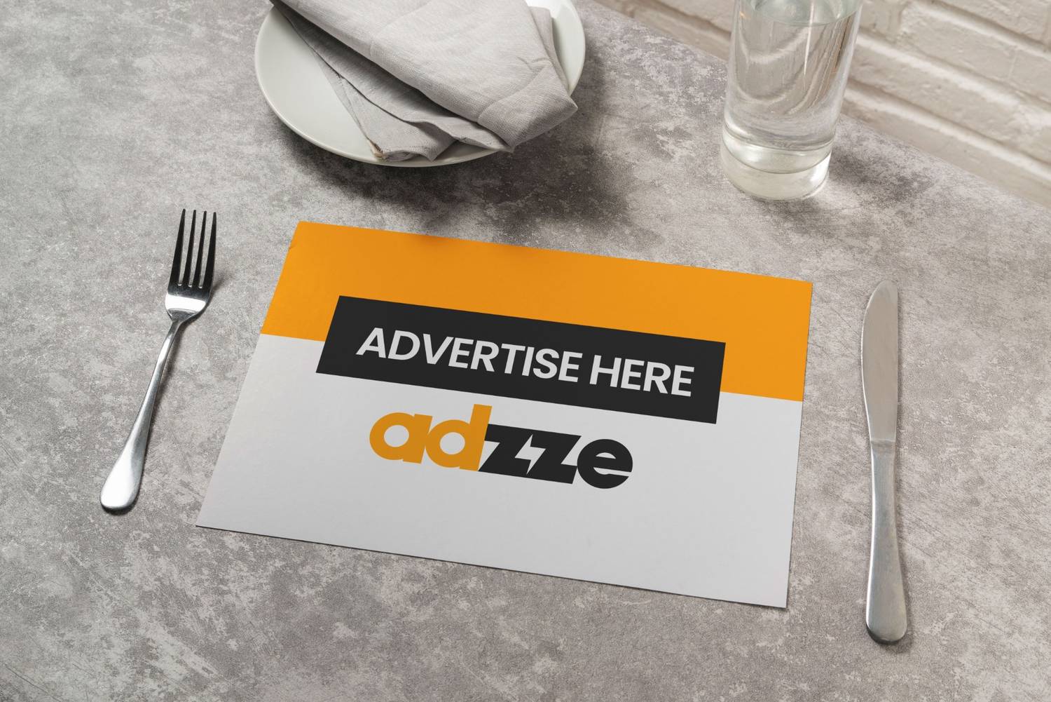 placemat advertisement