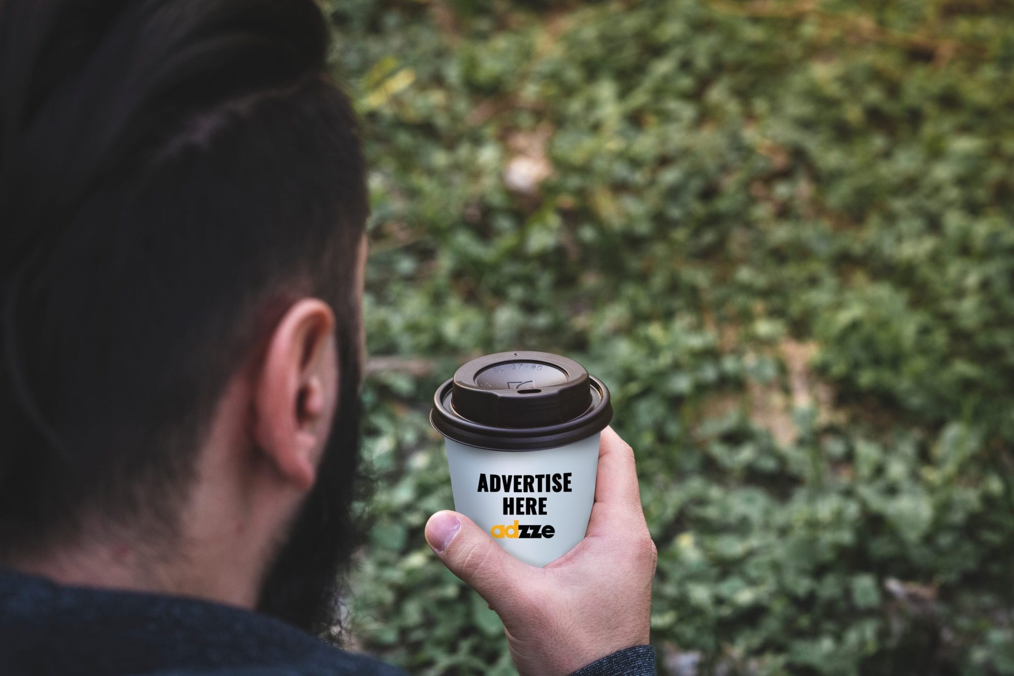 Advertising coffee cup