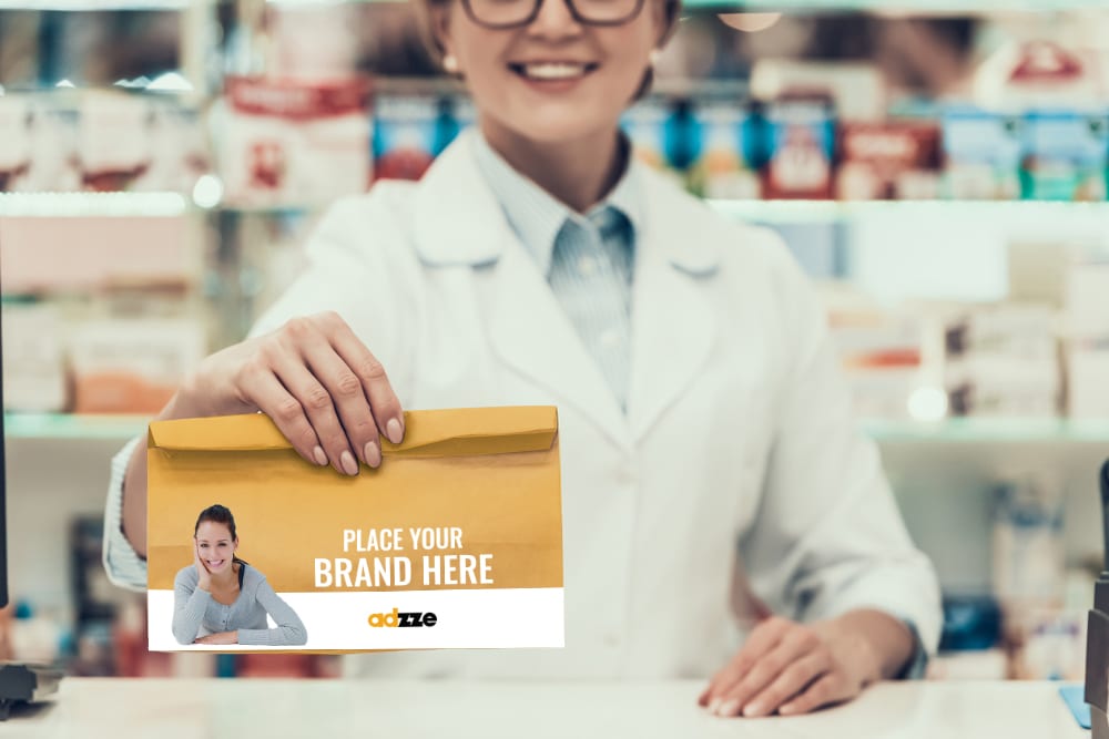 Pharmacy bag ad