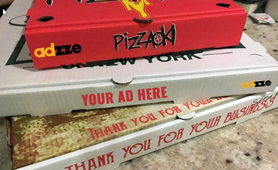 pizza box top