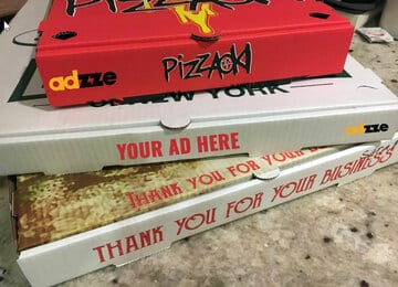 Pizza Box Marketing Concept