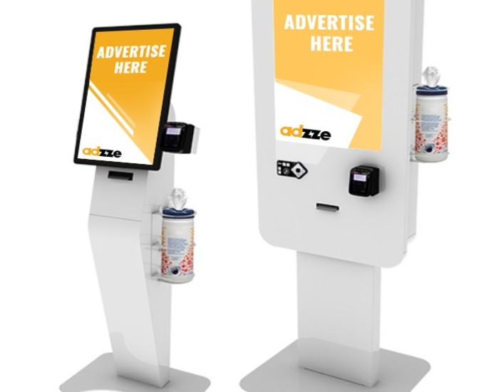 Sanitization Stations - Promotional kiosk advertising