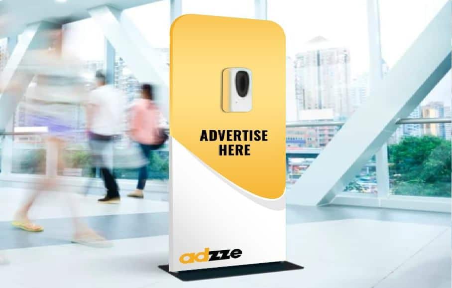 sanitizer kiosks advertising