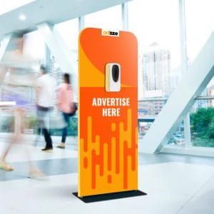 Sanitizing Stations AD VS Car wrap advertising