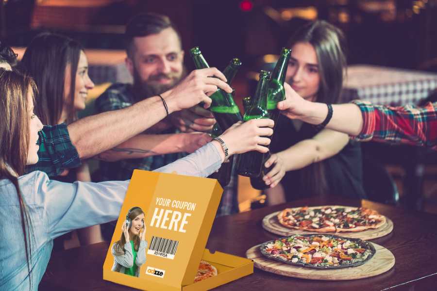 QR Code Advertising On Pizza Boxes