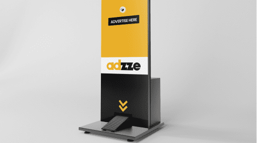Advertising on Sanitizing Stations