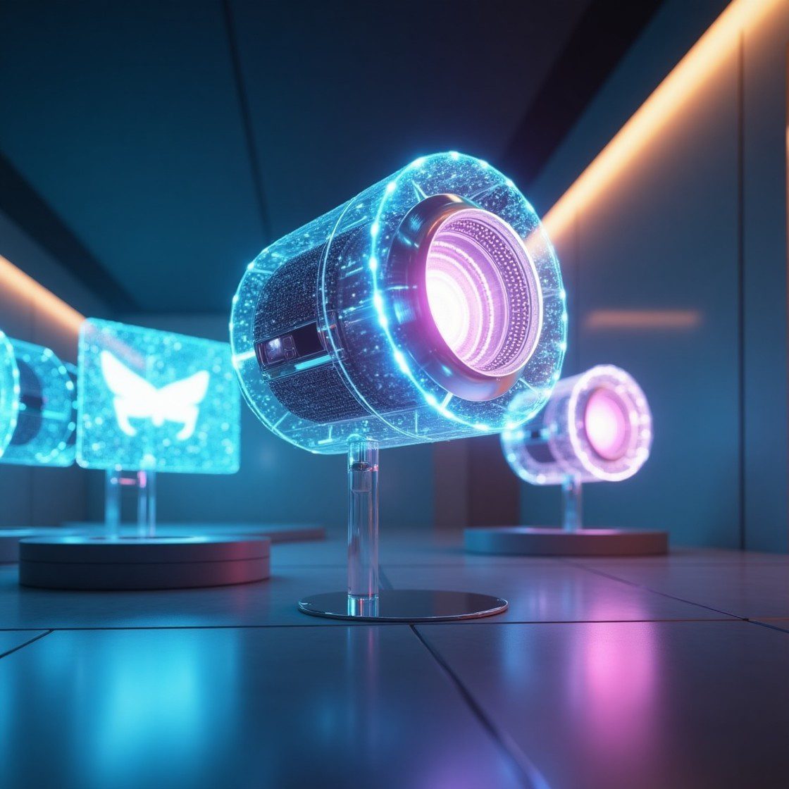 AI generated holographic projector